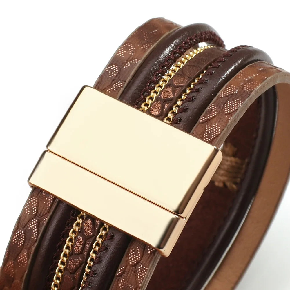 Vintage Cross Leather Wrap Bracelet – Multilayer Braided Christian Jewelry For Women