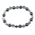 Catholic Rosary St. Benedict Medal Cross Prayer Bracelet – Hematite Religion Jewelry