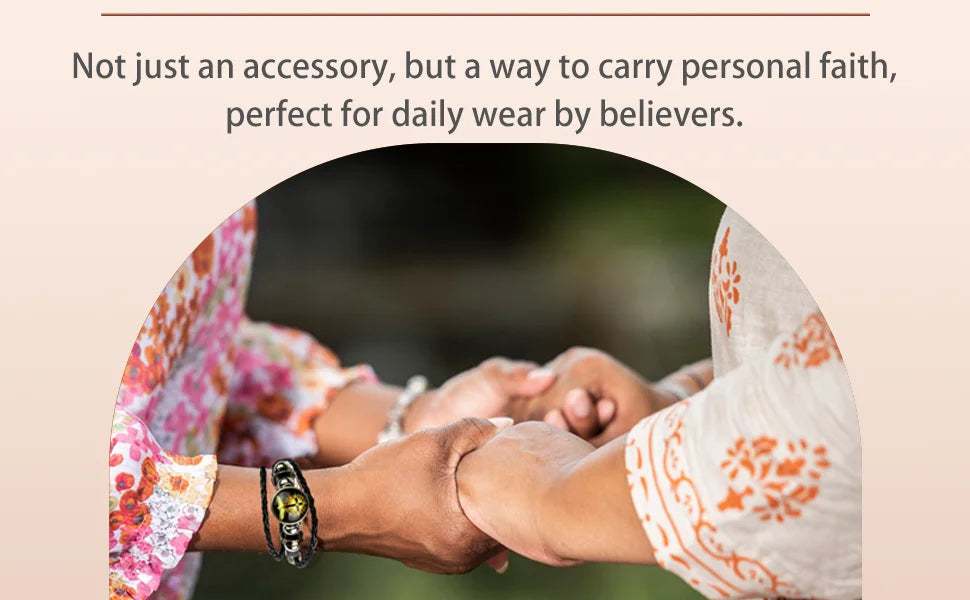 NFC Daily Bible Verse Cross Bracelet – Wearable Scripture Christian Religious Gift
