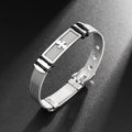 Stainless Steel Cross Cuff Bracelet – Trendy Christian Metal Religious Men Accessory